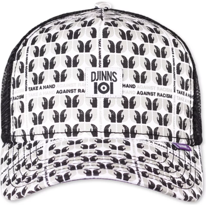 djinns-take-a-hand-against-racism-hft-ioi-white-and-black-trucker-hat