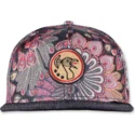 svart-snapback-keps-med-platt-skarm-peacock-linen-fran-djinns