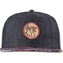sapkak-lapos-fekete-snapback-peacock-linen-rev-djinns
