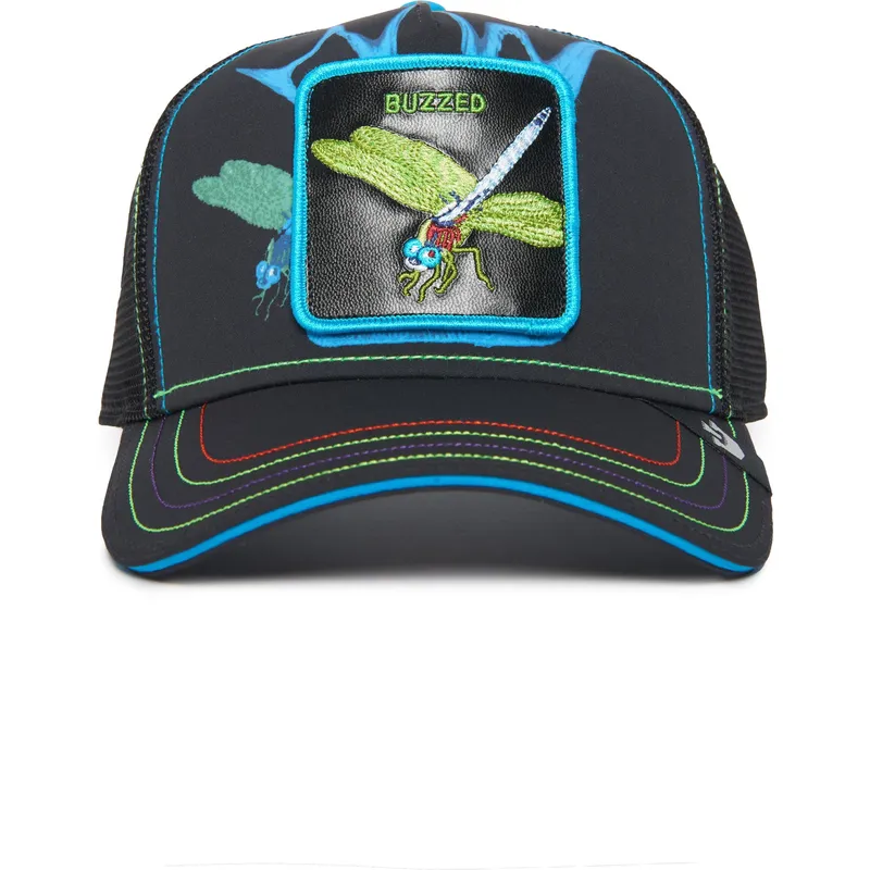 trucker-cap-schwarz-libelle-buzzed-bbuzzzedd-this-is-the-drip-the-farm-von-goorin-bros