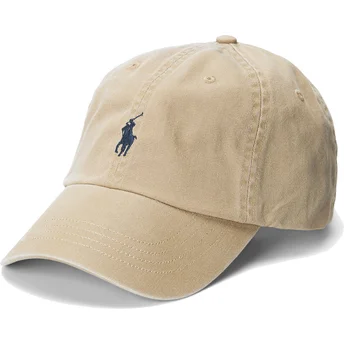 Sapkák ívelt barna állítható Cotton Chino Classic Sport Polo Ralph Lauren