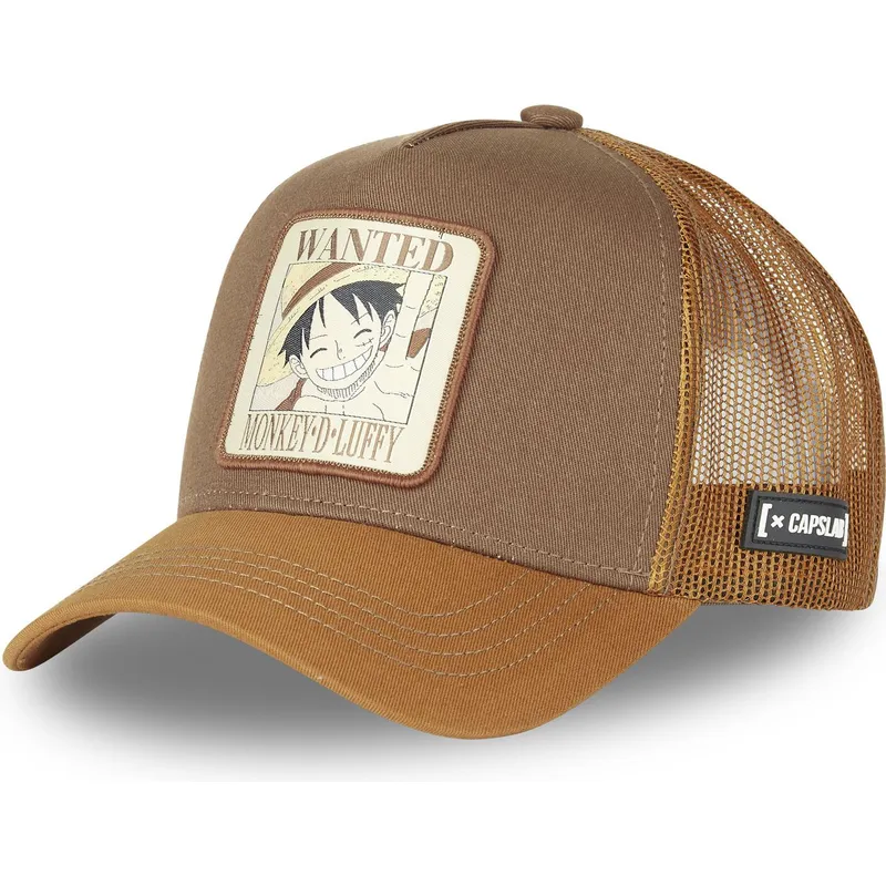 sapkak-ivelt-barna-snapback-wanted-dead-or-alive-wan2-monkey-d-luffy-one-piece-capslab sapkak-ivelt-barna-snapback-wanted-dead-or-alive-wan2-monkey-d-luffy-one-piece-capslab