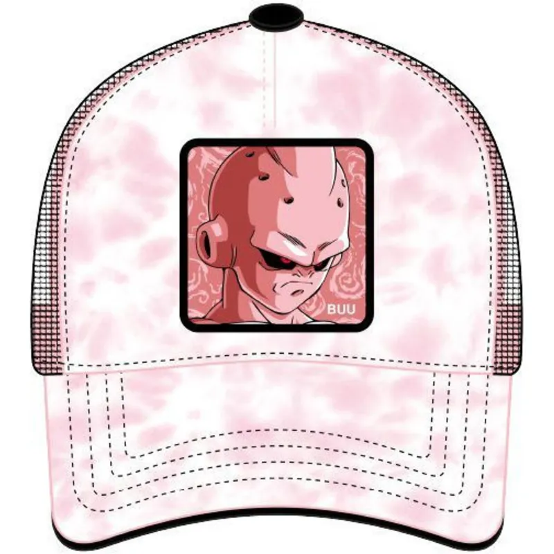 trucker-cap-rosa-und-weiss-kid-buu-kid3-dragon-ball-von-capslab