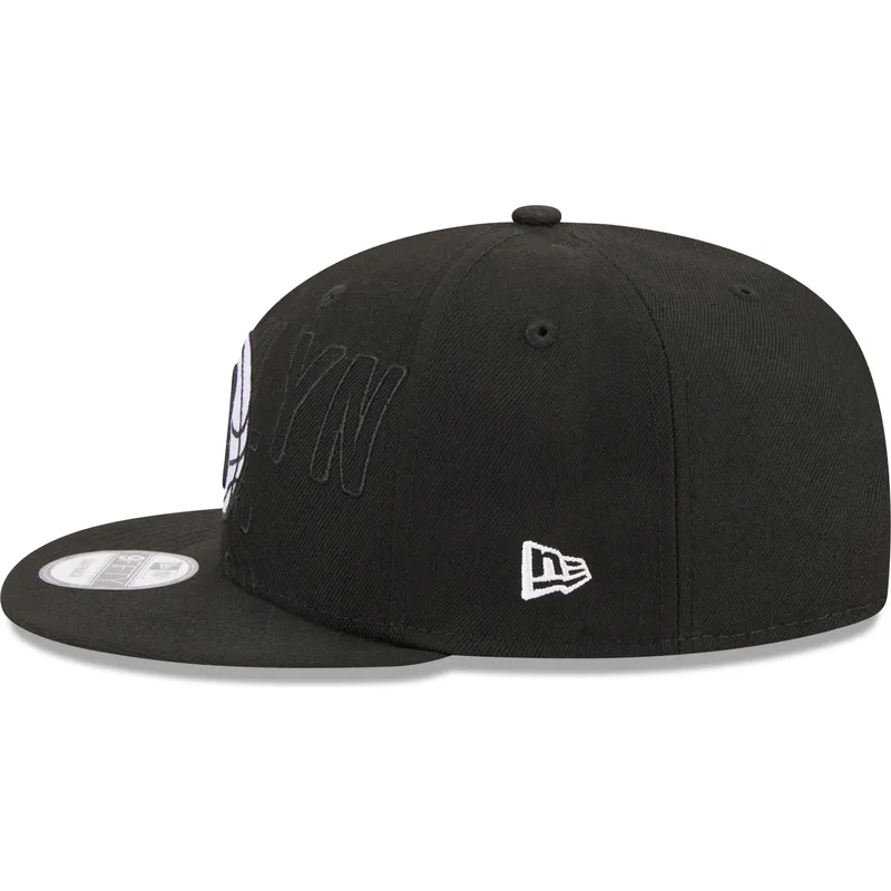 sapkak-lapos-fekete-snapback-9fifty-draft-edition-2023-brooklyn-nets-nba-new-era