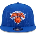 blaue-flache-snapback-kappe-9fifty-draft-edition-2023-der-new-york-knicks-nba-von-new-era