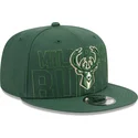 grune-snapback-kappe-9fifty-draft-edition-2023-der-milwaukee-bucks-nba-von-new-era