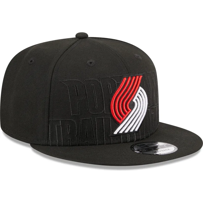 sapkak-lapos-fekete-snapback-9fifty-draft-edition-2023-portland-trail-blazers-nba-new-era
