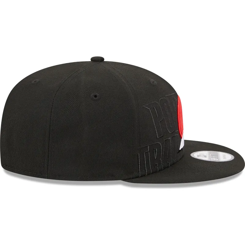 sapkak-lapos-fekete-snapback-9fifty-draft-edition-2023-portland-trail-blazers-nba-new-era