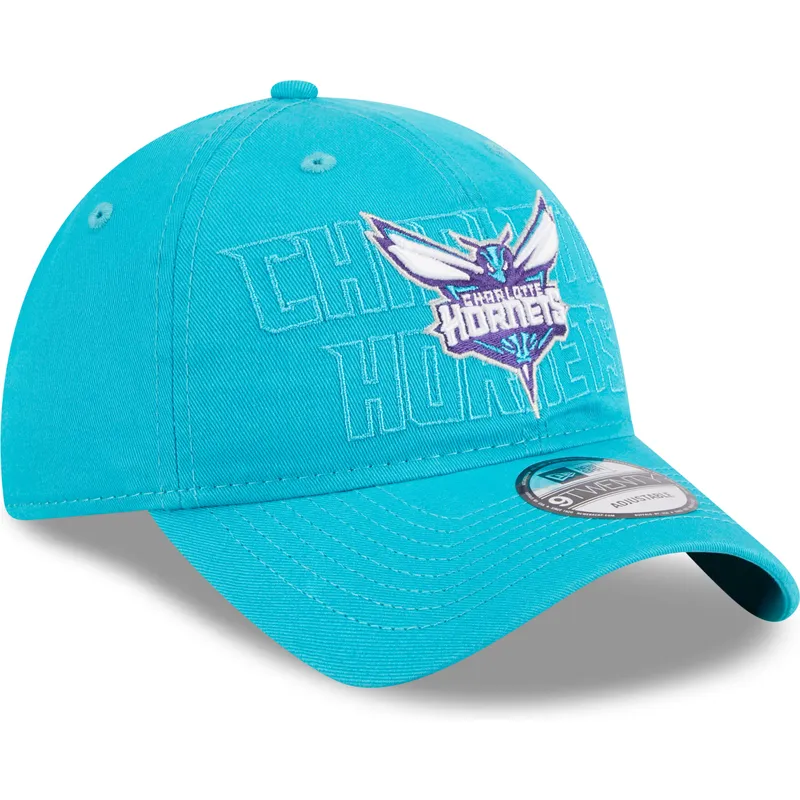 sapkak-ivelt-kek-allithato-9twenty-draft-edition-2023-charlotte-hornets-nba-new-era