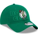 grune-verstellbare-curved-cap-9twenty-draft-edition-2023-der-boston-celtics-nba-von-new-era