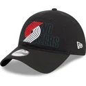 schwarze-verstellbare-gebogene-kappe-9twenty-draft-edition-2023-der-portland-trail-blazers-nba-von-new-era