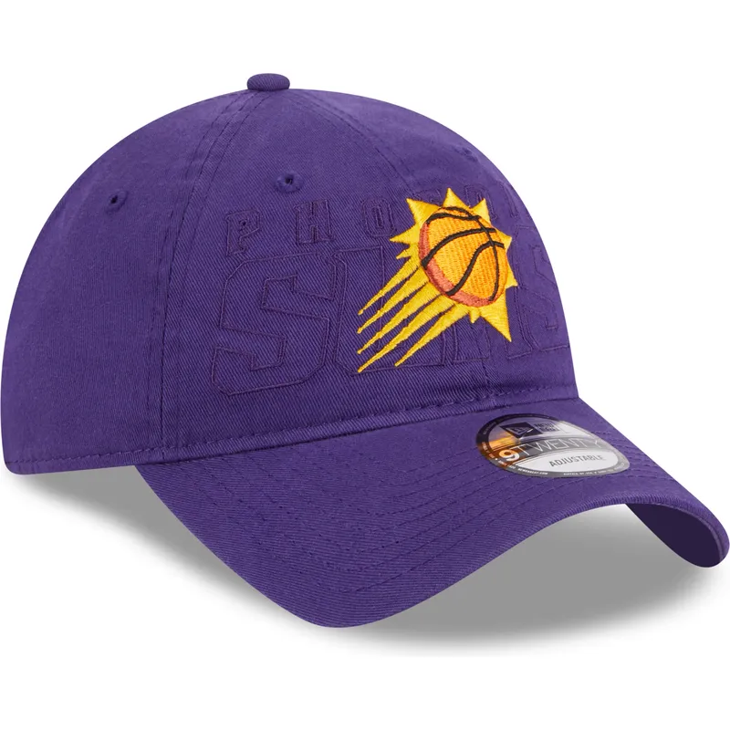 violette-verstellbare-curved-cap-9twenty-draft-edition-2023-der-phoenix-suns-nba-von-new-era