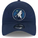 marineblaue-verstellbare-gebogene-kappe-9twenty-draft-edition-2023-der-minnesota-timberwolves-nba-von-new-era