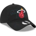 svart-bojd-justerbar-keps-9twenty-draft-edition-2023-fran-miami-heat-nba-av-new-era