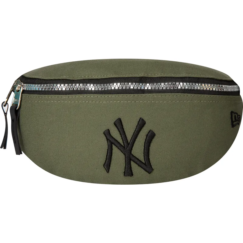 grune-gurteltasche-mit-schwarzem-logo-mini-der-new-york-yankees-mlb-von-new-era