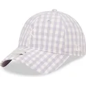 sapkak-ivelt-lila-allithato-pant-claro-9twenty-gingham-new-york-yankees-mlb-new-era
