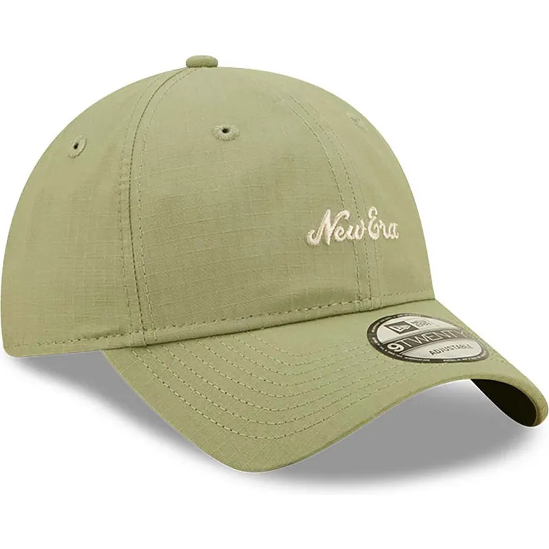 grune-verstellbare-curved-cap-9twenty-ripstop-von-new-era