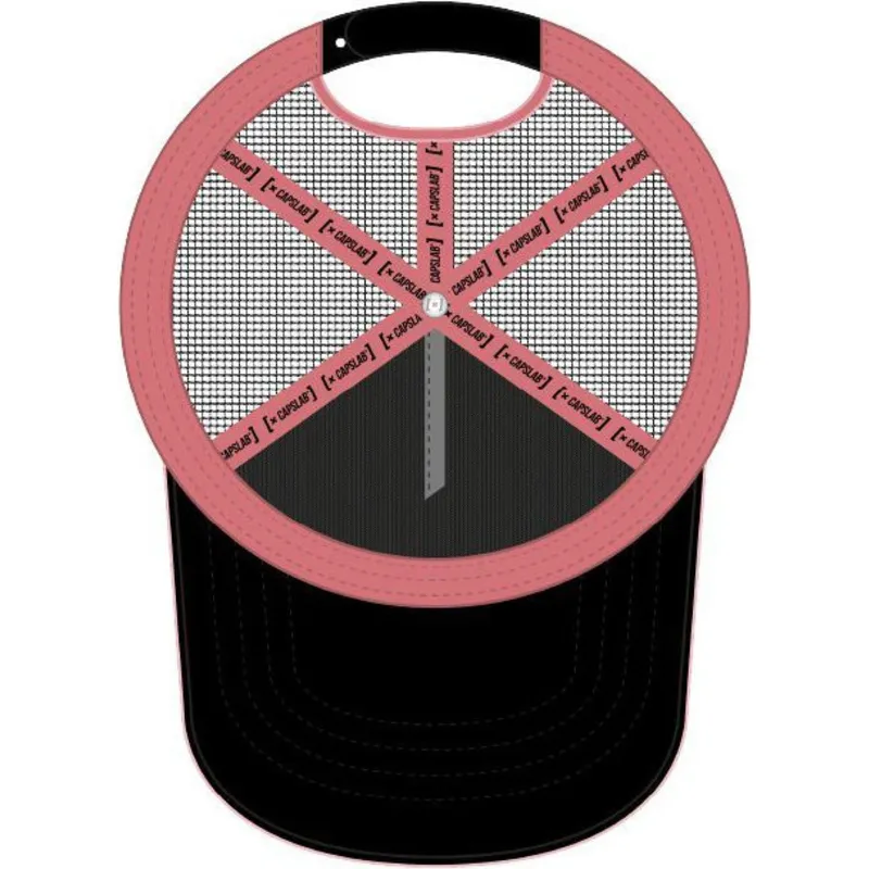 trucker-cap-rosa-und-weiss-goku-black-bla3-dragon-ball-von-capslab