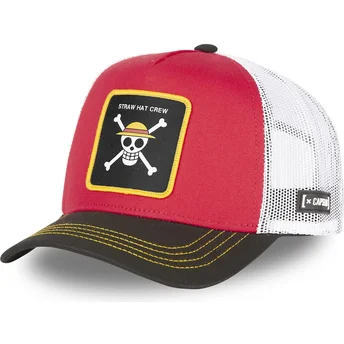 Sapkák ívelt piros snapback , Straw Hat Pirates ONE2 One Piece Szalmakalap Kalózok One Piece Capslab