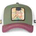 trucker-cap-grun-weiss-und-rot-roronoa-zoro-zor4-one-piece-von-capslab