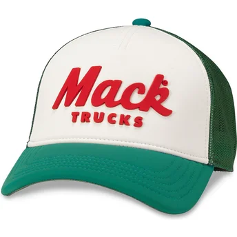Weiß-grüne Trucker-Kappe Snapback Mack Trucks Riptide...