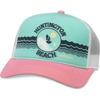 Sapkák ívelt többszínű snapback rosa California Riptide Valin American Needle