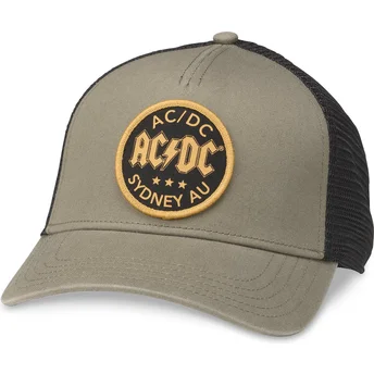 Sapkák ívelt zöld snapback AC/DC Valin American Needle
