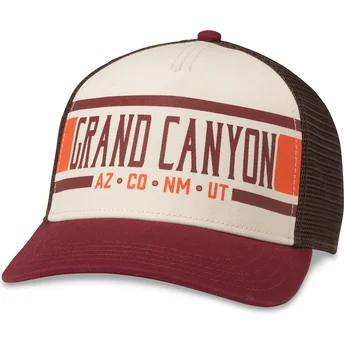 Καπέλο trucker μπεζ και καφέ snapback Grand Canyon National Park Sinclair της American Needle