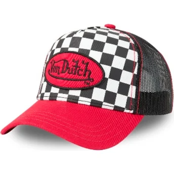 Svart och röd truckerkeps SQU RED från Von Dutch