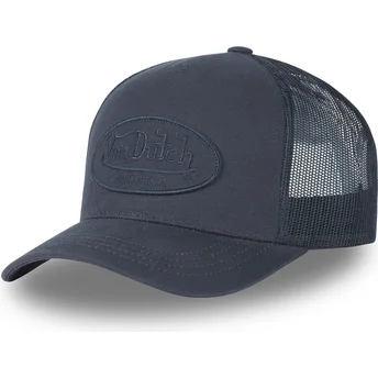 Sapkák ívelt sötétkék snapback LOF A1 Von Dutch