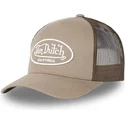 von-dutch-lof-b3-brown-adjustable-trucker-hat