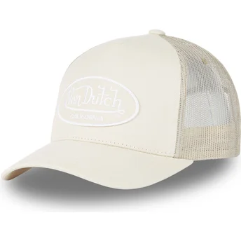 Μπεζ ρυθμιζόμενο καπέλο trucker LOF B5B της Von Dutch