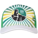 coastal-rio-brazil-hft-green-and-white-trucker-hat