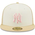 sapkak-lapos-bezs-illesztett-rosa-59fifty-seam-stitch-new-york-yankees-mlb-new-era