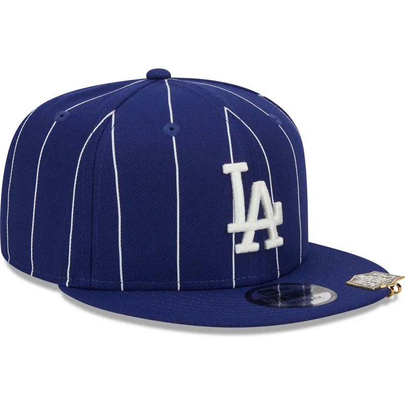 sapkak-lapos-kek-snapback-9fifty-pinstripe-visor-clip-los-angeles-dodgers-mlb-new-era