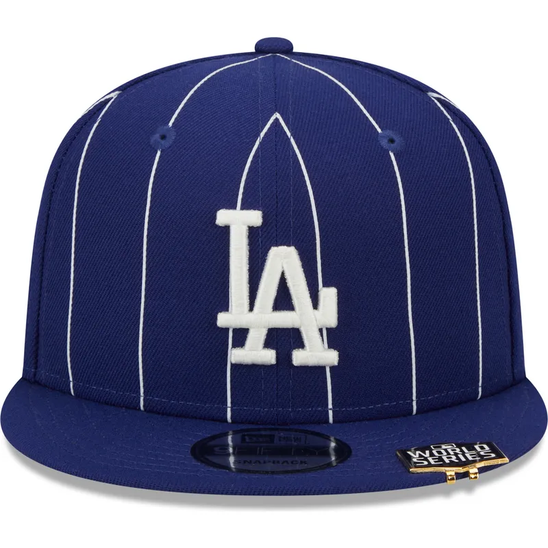bla-platt-snapback-keps-9fifty-pinstripe-visor-clip-fran-los-angeles-dodgers-mlb-av-new-era