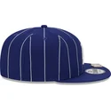 blaue-snapback-kappe-9fifty-pinstripe-visor-clip-der-los-angeles-dodgers-mlb-von-new-era