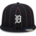 detroit-tigers-mlb-new-era-9fifty-pinstripe-visor-clip-marinbla-snapback-flat-keps