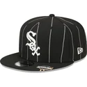 sapkak-lapos-fekete-snapback-9fifty-pinstripe-visor-clip-chicago-white-sox-mlb-new-era