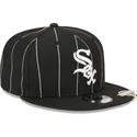 sapkak-lapos-fekete-snapback-9fifty-pinstripe-visor-clip-chicago-white-sox-mlb-new-era