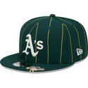 sapkak-lapos-zold-snapback-9fifty-pinstripe-visor-clip-oakland-athletics-mlb-new-era