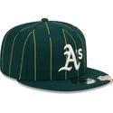 sapkak-lapos-zold-snapback-9fifty-pinstripe-visor-clip-oakland-athletics-mlb-new-era