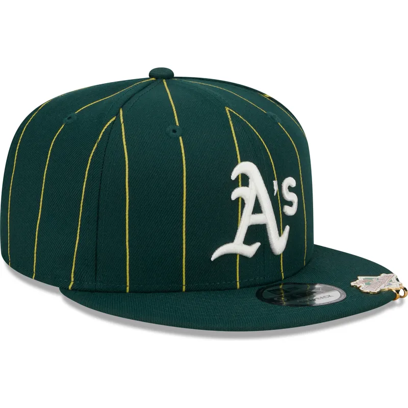 sapkak-lapos-zold-snapback-9fifty-pinstripe-visor-clip-oakland-athletics-mlb-new-era