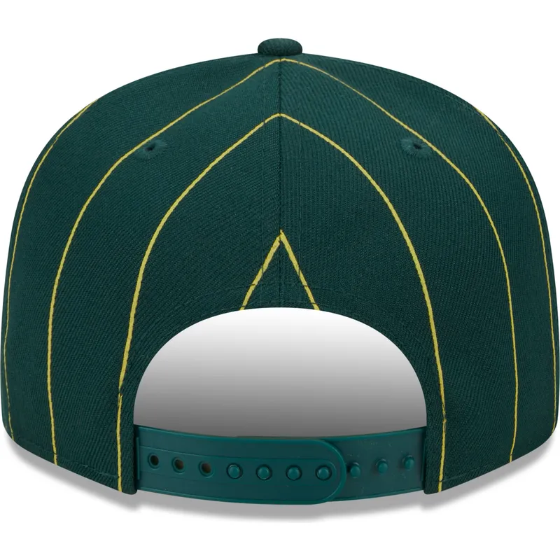 sapkak-lapos-zold-snapback-9fifty-pinstripe-visor-clip-oakland-athletics-mlb-new-era