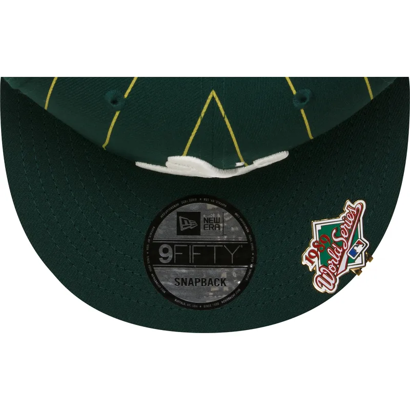 sapkak-lapos-zold-snapback-9fifty-pinstripe-visor-clip-oakland-athletics-mlb-new-era
