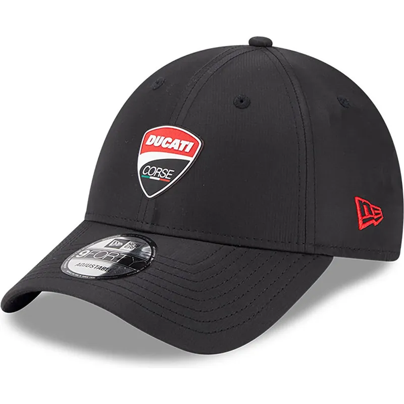 schwarze-verstellbare-curved-cap-9forty-ripstop-von-ducati-motor-motogp-von-new-era