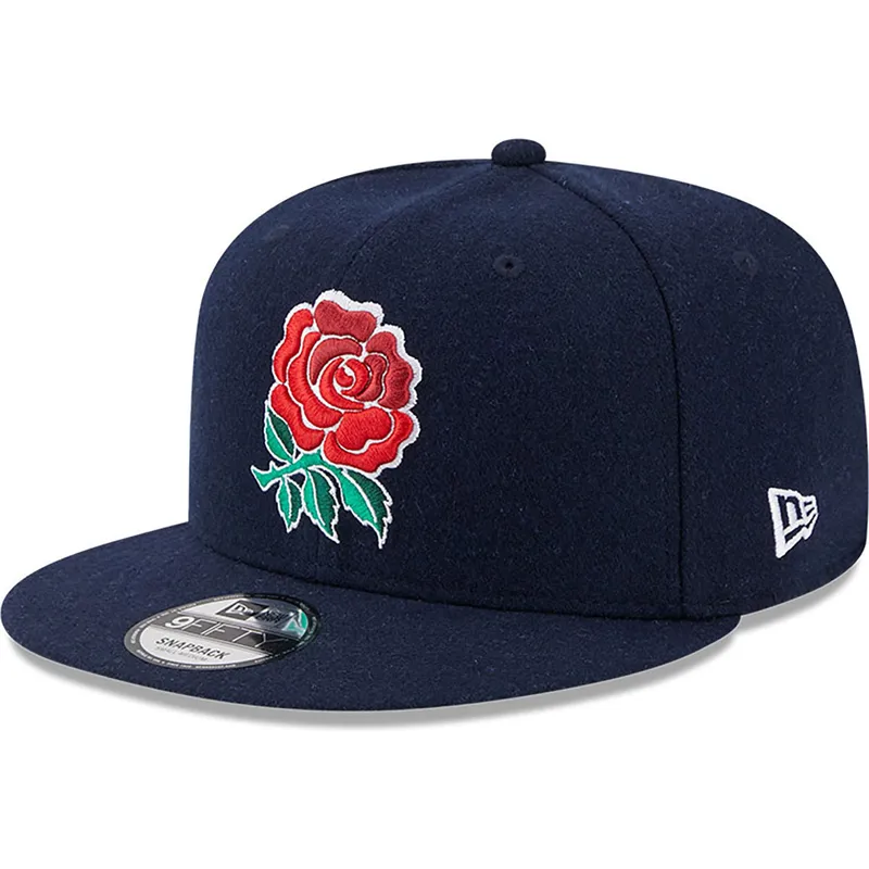 sapkak-lapos-kek-snapback-9fifty-wool-england-rugby-rfu-new-era