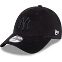 new-era-curved-brim-black-logo-9forty-cord-new-york-yankees-mlb-black-adjustable-cap