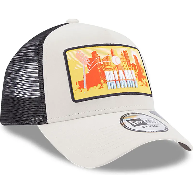 sapkak-ivelt-bezs-snapback-a-frame-repreve-license-plate-miami-new-era