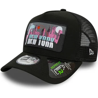 schwarze-trucker-cap-a-frame-repreve-license-plate-new-york-von-new-era